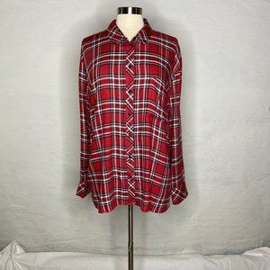 Treasure and Bond plaid blouse size XL excellent